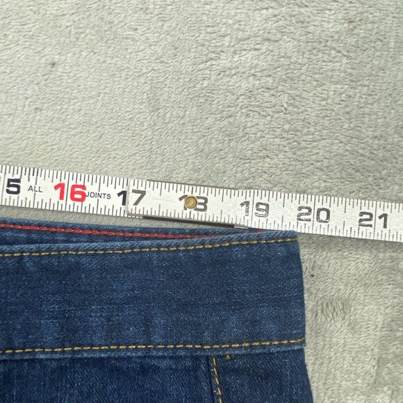 Coogi Australia Est.1969 Shorts Mens 38 Blue Denim Cotton Frayed Hem Hip Hop - Picture 4 of 9